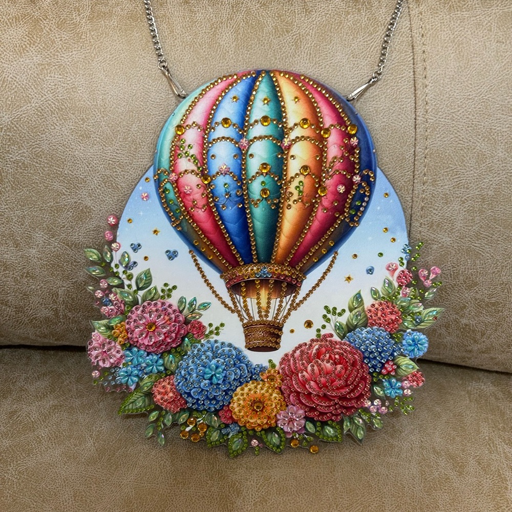 Colorful Hot Air Balloon Necklace          Lighter than Air